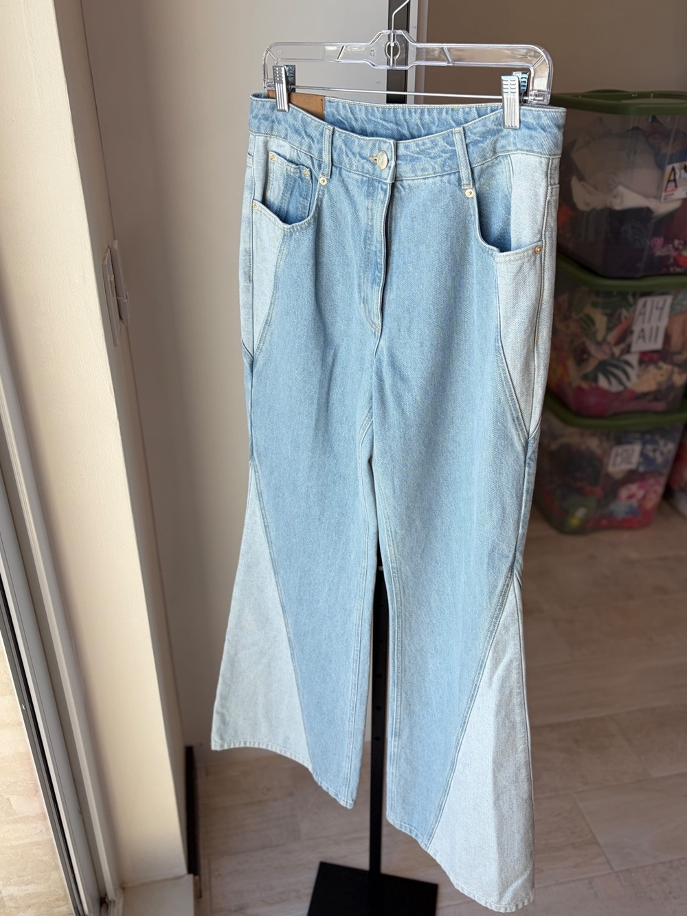 Farm Rio Tree Light Colors Denim Pants - Picture 6 of 9